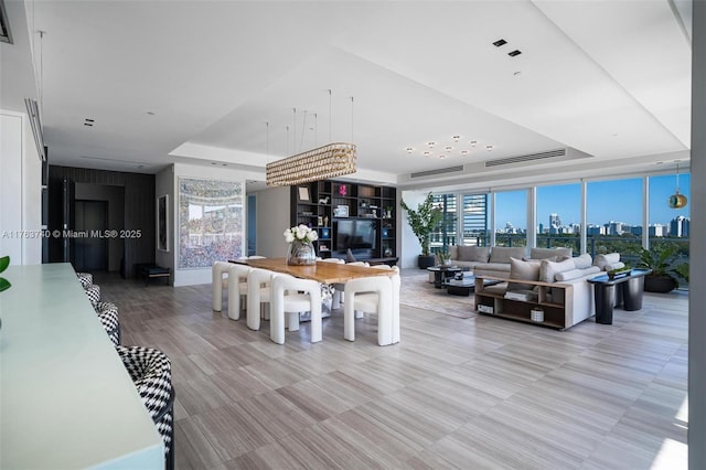 4701 N Meridian Ave Unit 603, Miami Beach, FL 33140 - living room with a tray ceiling