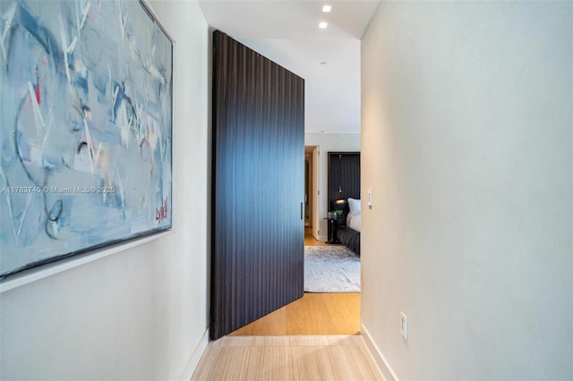 4701 N Meridian Ave Unit 603, Miami Beach, FL 33140 - hall with baseboards and wood finished floors