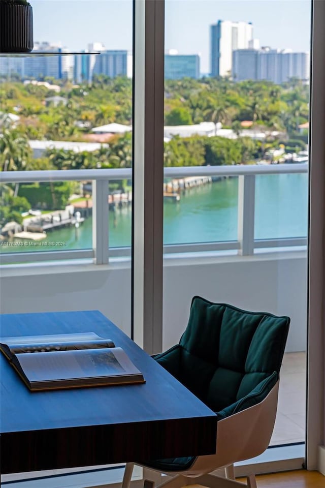 4701 N Meridian Ave Unit 603, Miami Beach, FL 33140 - balcony with a city view and a water view