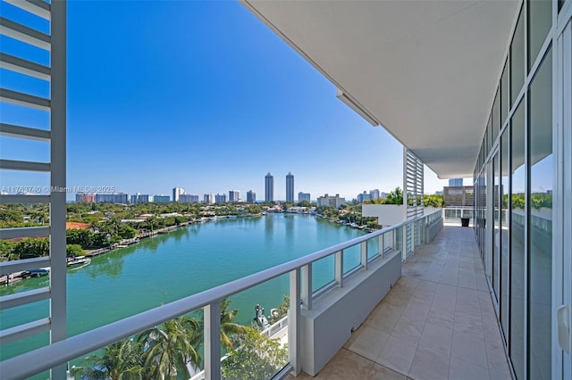 4701 N Meridian Ave Unit 603, Miami Beach, FL 33140 - balcony with a view of city and a water view