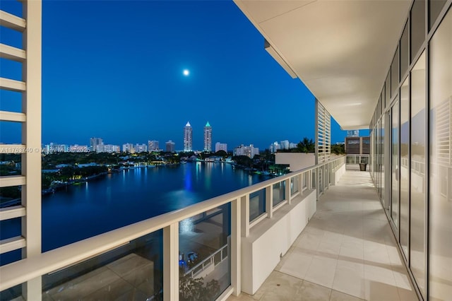 4701 N Meridian Ave Unit 603, Miami Beach, FL 33140 - balcony featuring a view of city lights