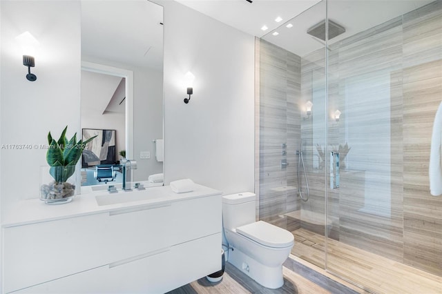 4701 N Meridian Ave Unit 603, Miami Beach, FL 33140 - full bath with a shower stall, toilet, and vanity