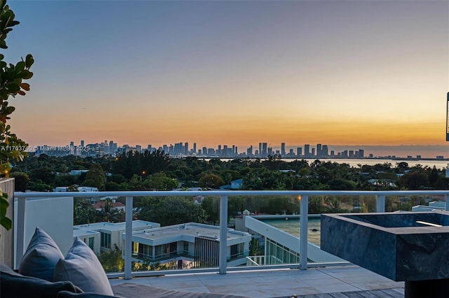 4701 N Meridian Ave Unit 603, Miami Beach, FL 33140 - balcony featuring a view of city