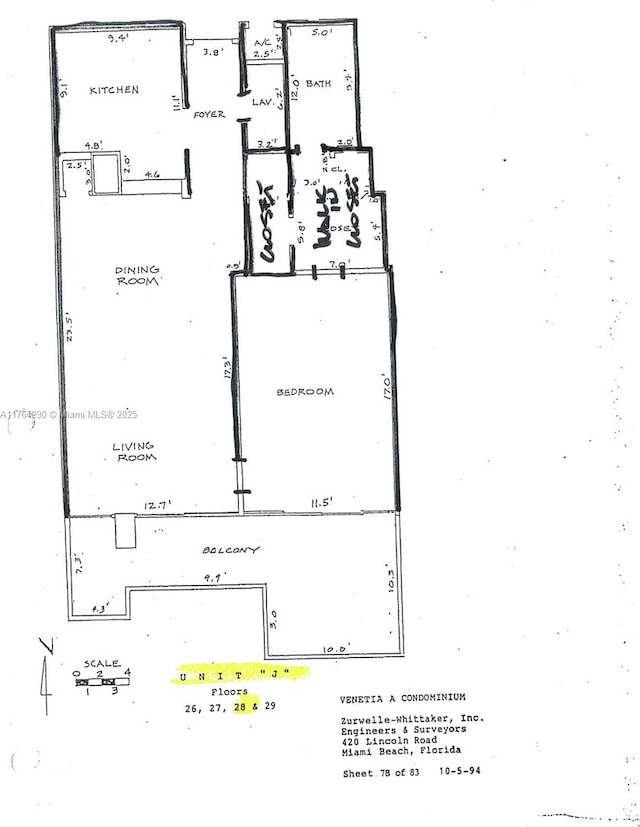 555 NE 15th St Unit 28J, Miami, FL 33132 - home floor plan