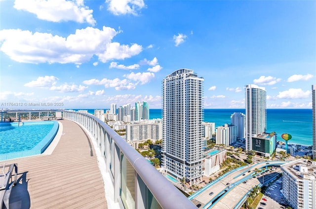 2602 E Hallandale Beach Blvd Unit R3004, Hallandale Beach, FL 33009 - exterior space featuring a water view and a view of city