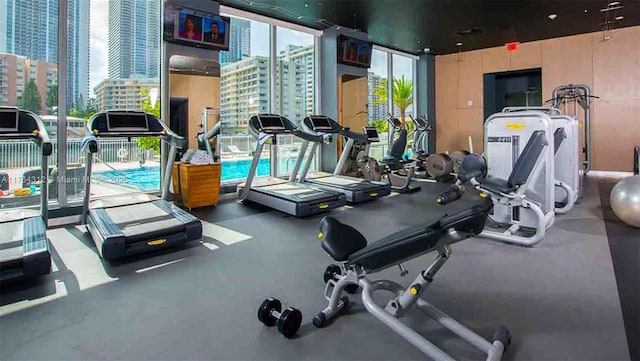 2602 E Hallandale Beach Blvd Unit R3004, Hallandale Beach, FL 33009 - view of exercise room