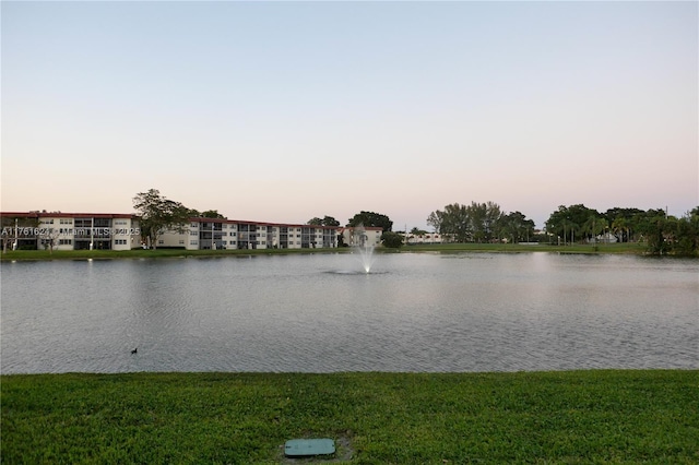 view of water feature