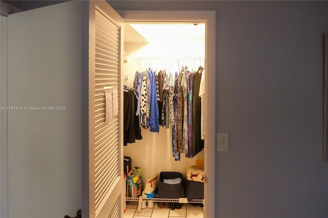 view of closet