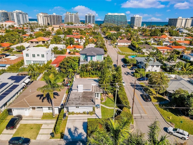 aerial view with a view of city