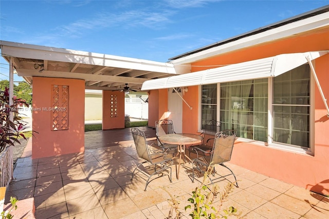 view of patio / terrace featuring outdoor dining area