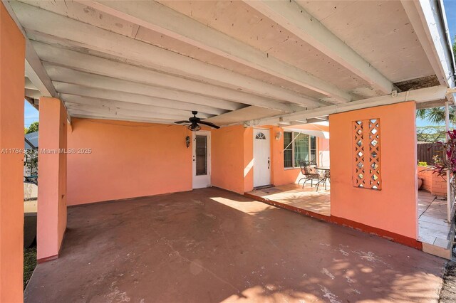 1412 NW 63rd Ave, Margate, FL 33063 - view of patio featuring ceiling fan