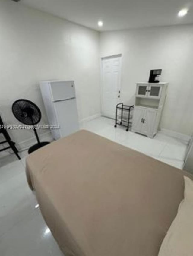 interior space featuring recessed lighting