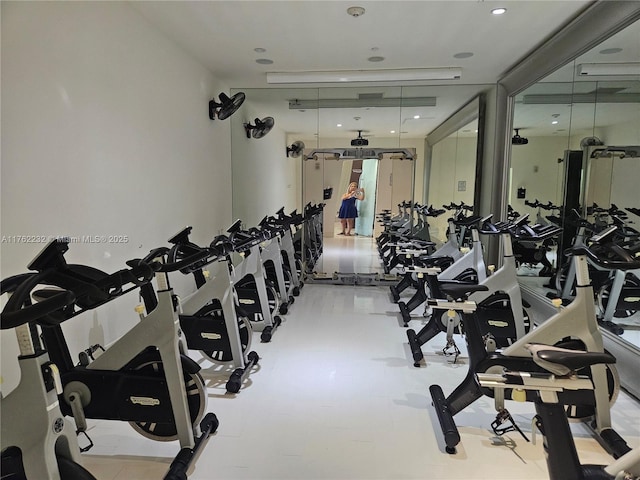 view of gym