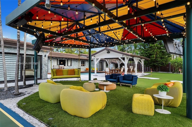 view of patio / terrace featuring outdoor lounge area