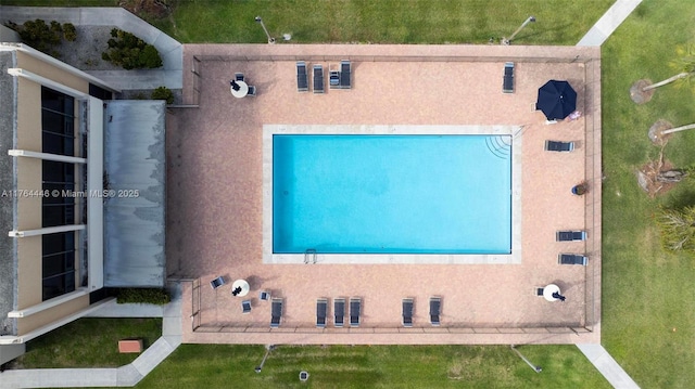 birds eye view of property