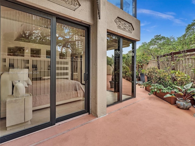 view of patio / terrace with fence