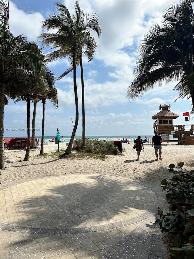 water view with a beach view