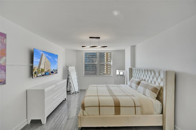 bedroom with baseboards