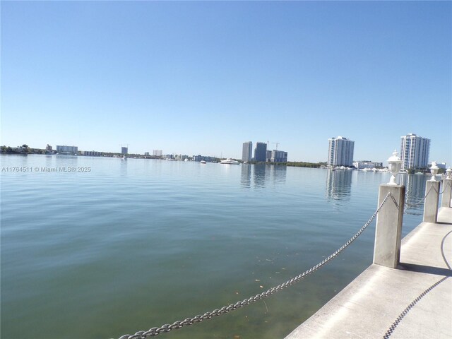 water view with a city view