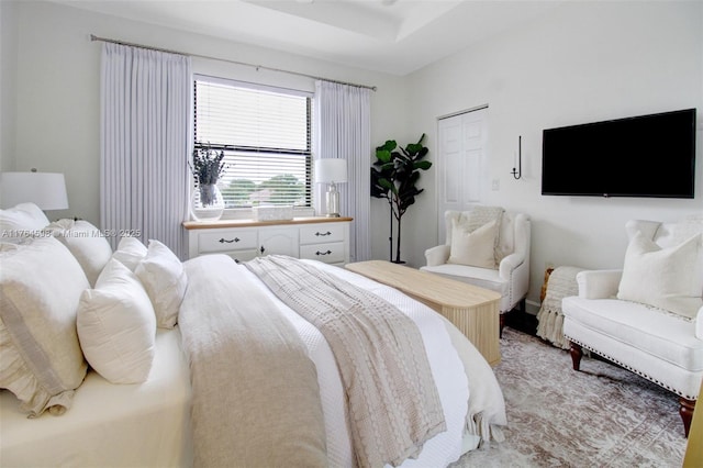 bedroom with a closet