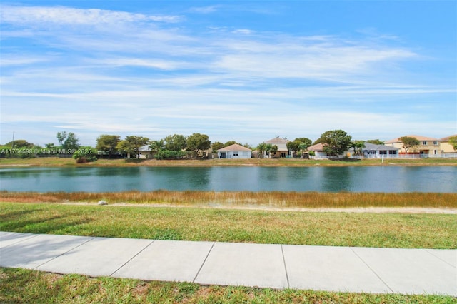 water view with a residential view