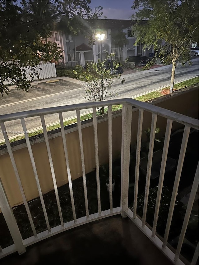 view of balcony