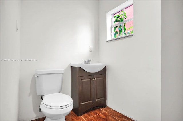13021 NW 11th Ter, Miami, FL 33182 - bathroom featuring toilet, wood finished floors, and vanity