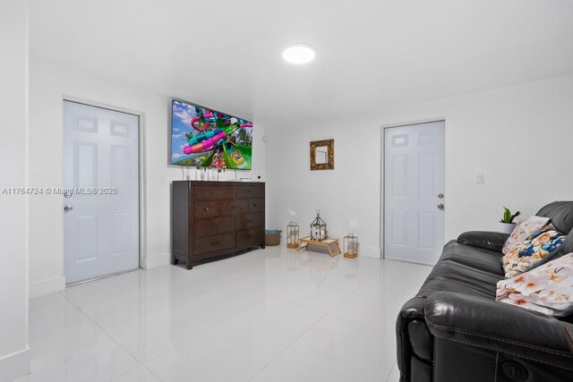 10341 SW 150th Ter, Miami, FL 33176 - living room with tile patterned floors and baseboards