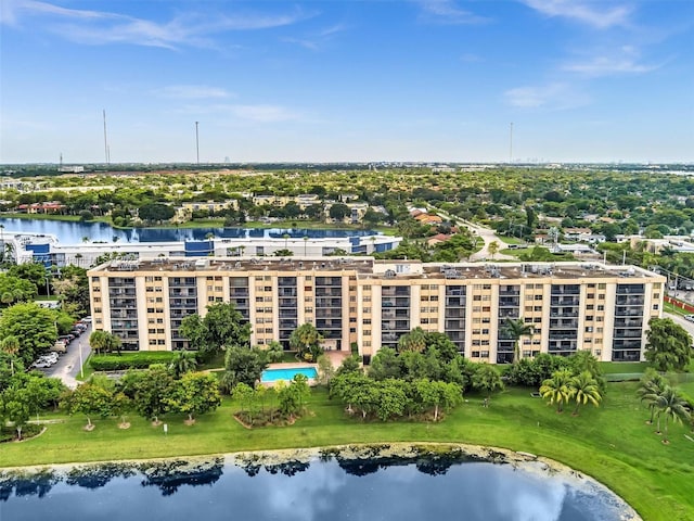 900 NE 195th St Unit 504, Miami, FL 33179 - drone / aerial view featuring a water view