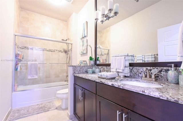747 NE 193rd Ter, Miami, FL 33179 - bathroom featuring a sink, toilet, double vanity, and bathing tub / shower combination