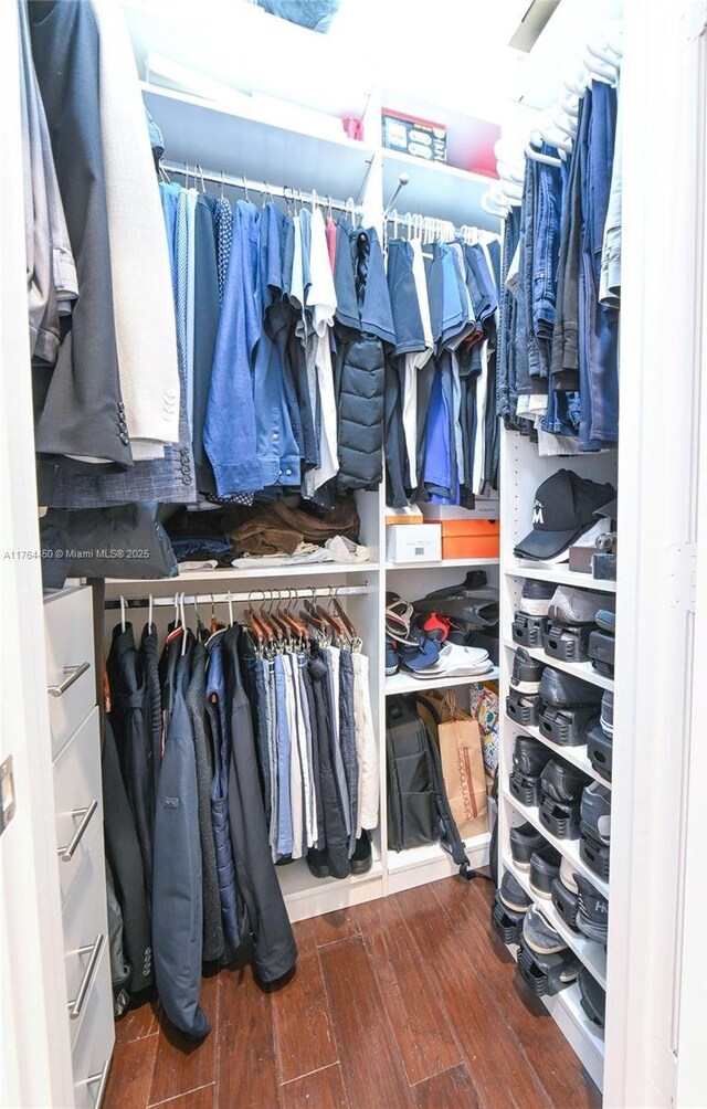 747 NE 193rd Ter, Miami, FL 33179 - spacious closet with wood finished floors