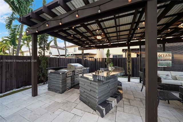 9835 NW 86th Ter, Doral, FL 33178 - view of patio / terrace with fence and a grill