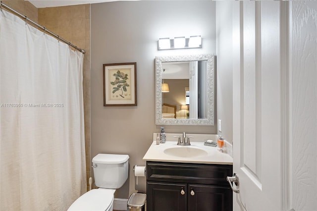 9835 NW 86th Ter, Doral, FL 33178 - full bathroom with curtained shower, toilet, and vanity
