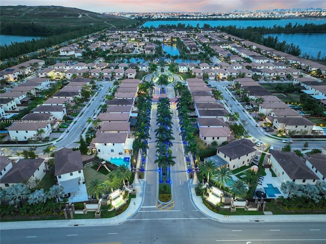 9835 NW 86th Ter, Doral, FL 33178 - birds eye view of property with a residential view and a water view