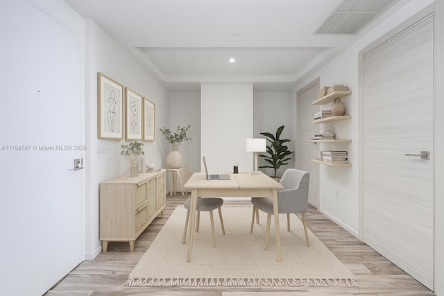 801 S Miami Ave Unit 3110, Miami, FL 33130 - office area with light wood finished floors and recessed lighting