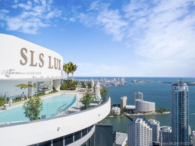801 S Miami Ave Unit 3110, Miami, FL 33130 - view of swimming pool with a water view