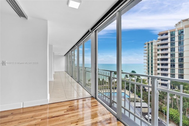 600 Grapetree Dr Unit 8Cs, Key Biscayne, FL 33149 - balcony featuring a water view and view of pool area