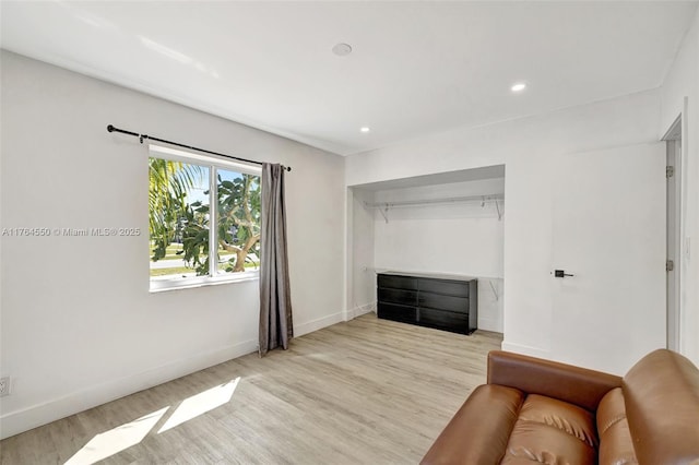 843 SW 20th St, Fort Lauderdale, FL 33315 - interior space featuring recessed lighting, baseboards, and wood finished floors