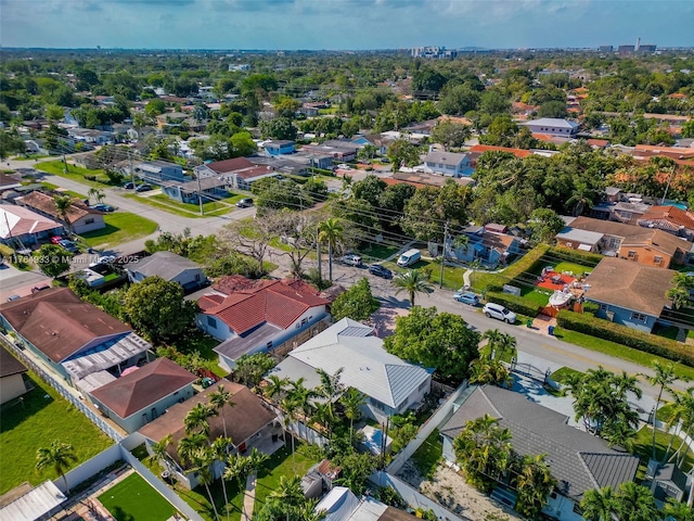 drone / aerial view with a residential view