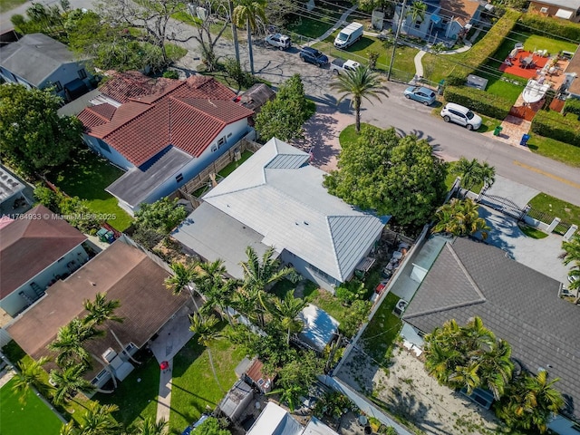 bird's eye view with a residential view