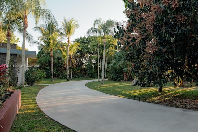 12301 SW 107th Ave, Miami, FL 33176 - view of community with a yard and curved driveway