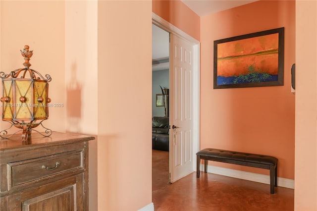 12301 SW 107th Ave, Miami, FL 33176 - corridor featuring concrete floors and baseboards