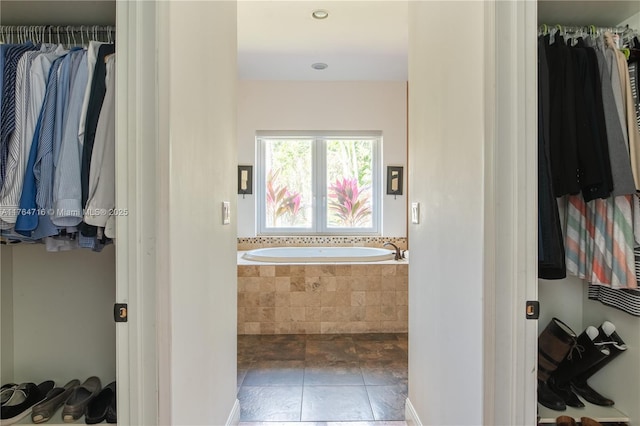 12301 SW 107th Ave, Miami, FL 33176 - full bathroom featuring a bath and stone finish floors