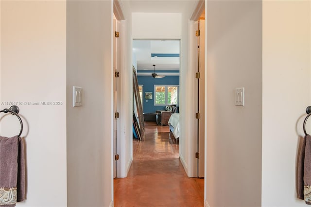 12301 SW 107th Ave, Miami, FL 33176 - hallway featuring finished concrete floors