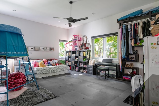 12301 SW 107th Ave, Miami, FL 33176 - bedroom featuring ceiling fan and recessed lighting