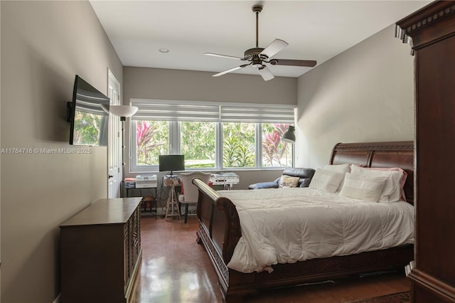 12301 SW 107th Ave, Miami, FL 33176 - bedroom featuring an office area and a ceiling fan