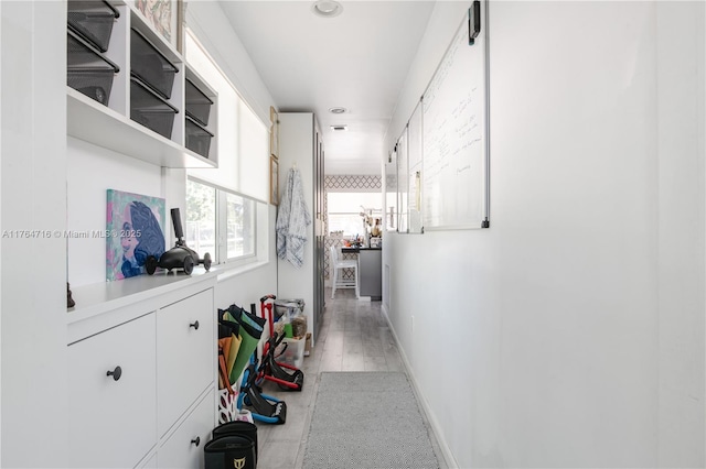 12301 SW 107th Ave, Miami, FL 33176 - hall with recessed lighting, light wood-style floors, and baseboards