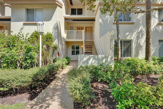 view of property with stairway