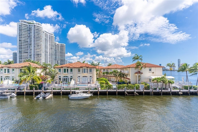 4000 NE 170th St Unit 300, North Miami Beach, FL 33160 - water view with a dock