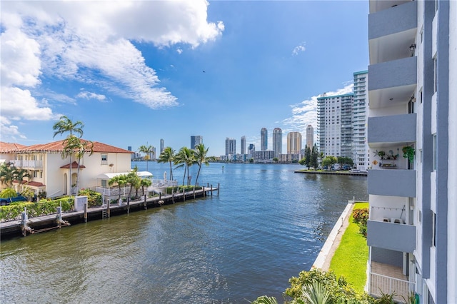 4000 NE 170th St Unit 300, North Miami Beach, FL 33160 - property view of water featuring a view of city